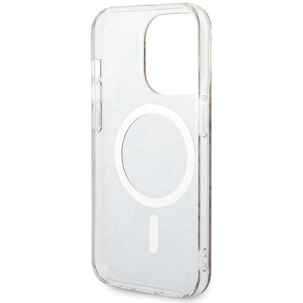 Guess IML 4G MagSafe-etui til iPhone 15 Pro, brun