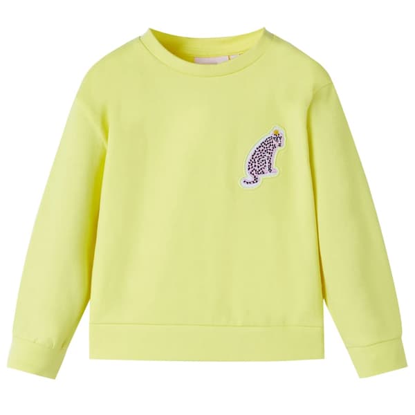Børnesweatshirt, gul, 116
