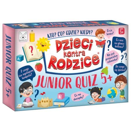 Børn vs. forældre. Juniorquiz 5+. Brætspil. Kænguru