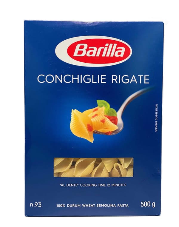 Pasta  Conchiglie Rigate n93 500g - Barilla