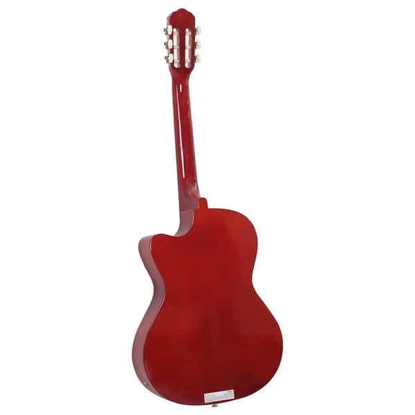 vidaXL Klassisk gitarr med cutaway, 6 strängar och equalizer