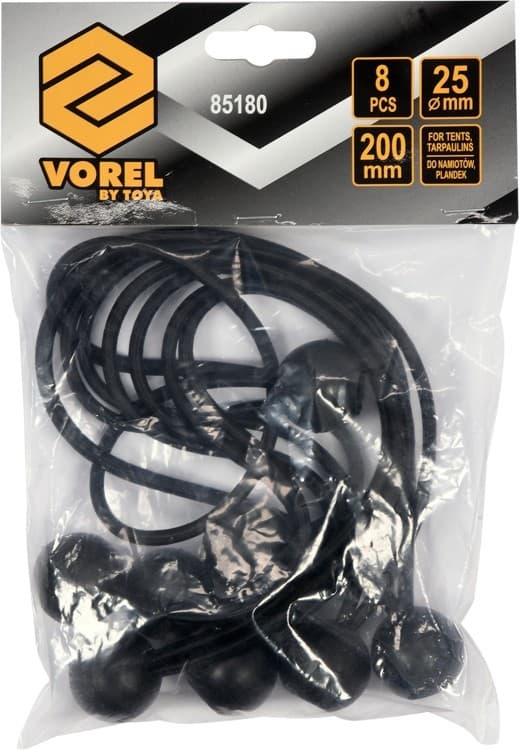 Set med gummiband för montering av tarp 85180 VOREL
