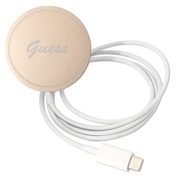 Guess 4G Print MagSafe-etui + opladersæt til iPhone 11, sort