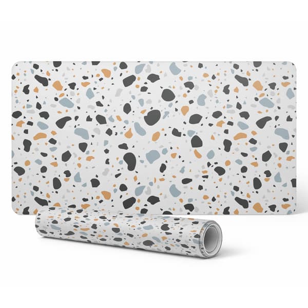 Modern vinyltangentbordsmåtte Terrazzo Abstrakt 90x45 cm