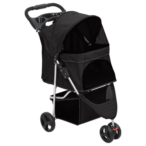 vidaXL foldbar hundevogn sort 80x46x98 cm oxfordstof