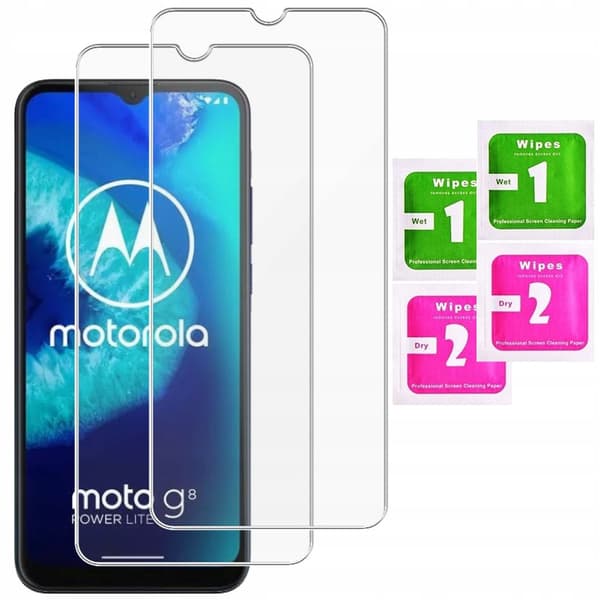 2x Hærdet glas til Motorola Moto G8 POWER LITE 2 stk.