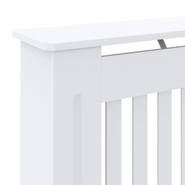 vidaXL Radiatorskydd, MDF, Vit, 78 cm