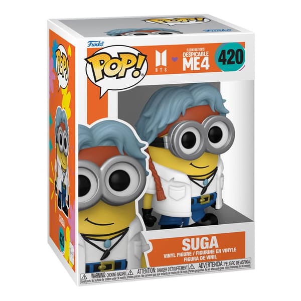 Funko POP Grusomme mig x BTS 420 Suga samlerfigur