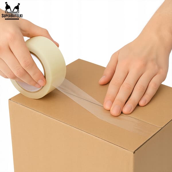 36x smälttejp 45mm - 100m för paketförpackning, transparent, stark