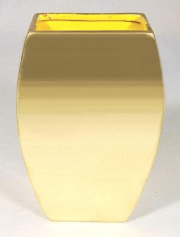 Guldvase, Højde 21 cm, Bredde 13 cm