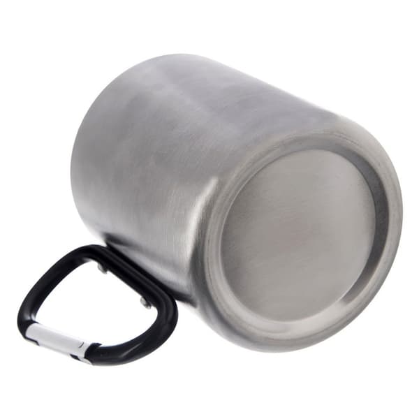 STÅLMUGG MED KARBINHAKE FÖR CAMPING UTOMHUS 350 ML