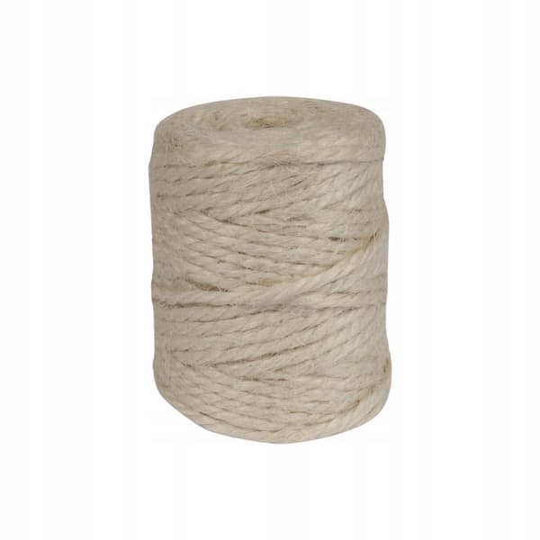 Jutesnor ecru 3mm 55g /21m