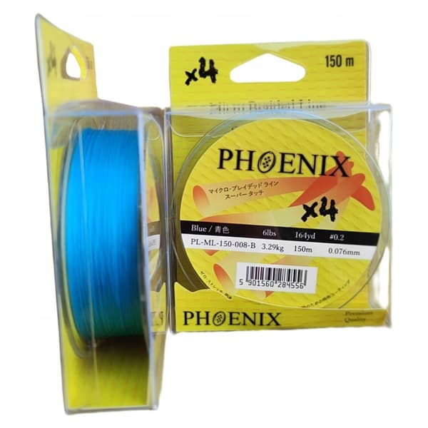 Phoenix flettet x4 rund blå 0,04 - 150m