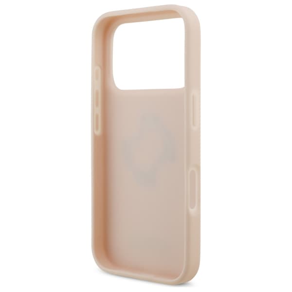 Guess Grained Big 4G & Classic Logo Cover til iPhone 17 Pro Pink