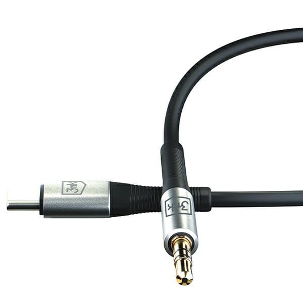 3mk AUX USB-C til 3,5 mm jack-kabel