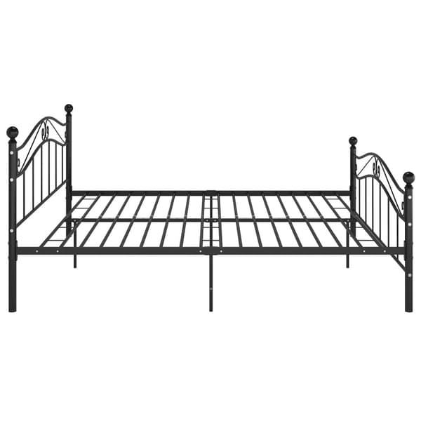vidaXL sengestel sort metal 180 x 200 cm