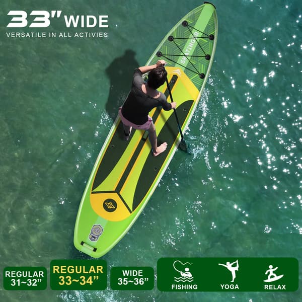 SUP Skatinger Plan S grön 335x84x15 cm touringbräda