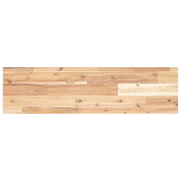 vidaXL bordplade 80x20x2 cm rektangulær massiv akacietræ