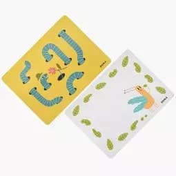 Barnmatta DUKA MINI daggmask 39,5 × 29,5 cm gulgrön