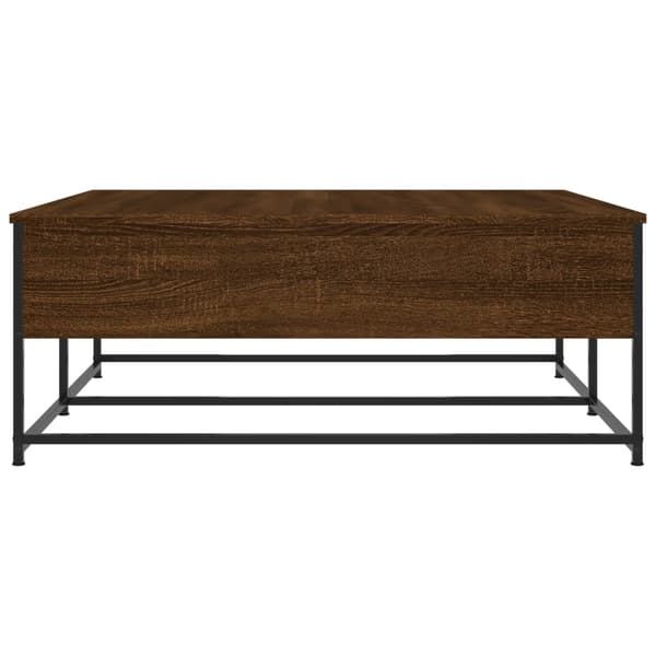 vidaXL sofabord brunt egetræ 100x99x40 cm