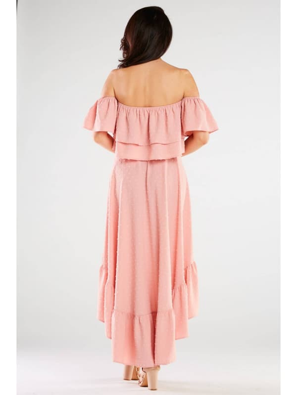 Sommer, luftig bluse, pudderrosa L/XL