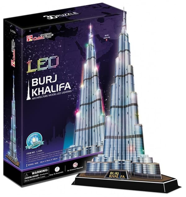 Burj Khalifa LED 3D-pussel