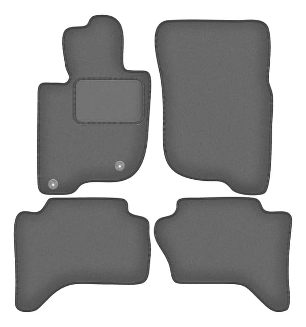 Velour grafit bilmåtter til: Mitsubishi L200 V pickup (2019-)