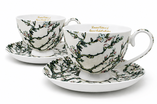 Porslinskoppar set med 2 st 250ml Van Gogh Blommande Mandel