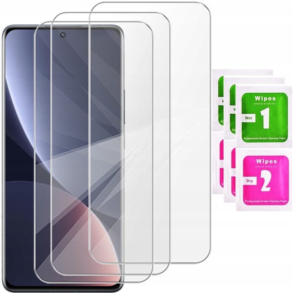 3x HÆRDET GLAS til XIAOMI 12 Pro | HURTIG PÅ 9 TIMER