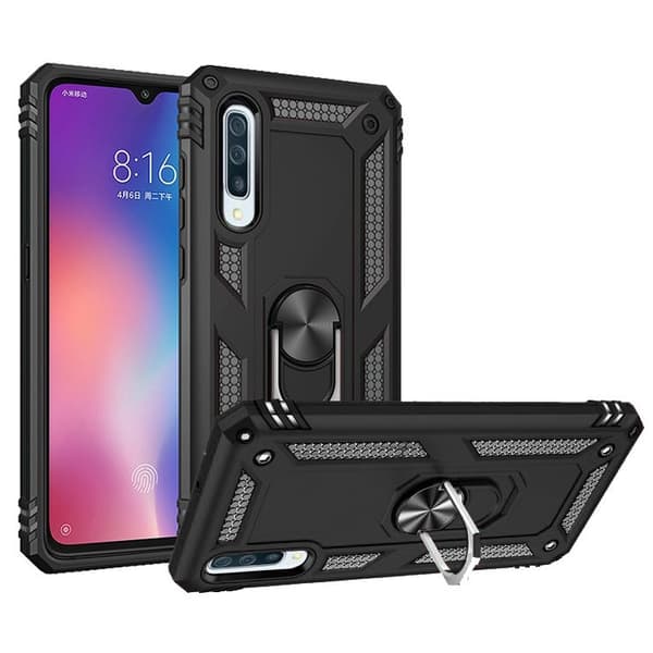 Pansret cover til Samsung Galaxy A50/A50S/A30S, Nox Case Ring, sort