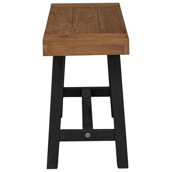 vidaXL Bänk 80 cm massiv teak