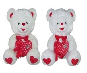 Bamse med hjerte 50 cm MIX