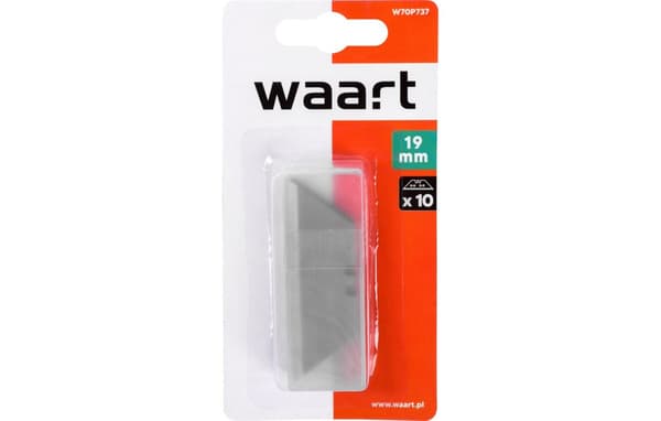 Trapetsformade reservblad 19 mm, 10 st.