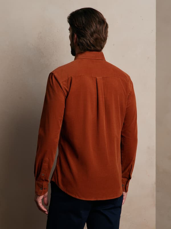 ORANGE SKJORTE MED LANGÆRMET L
