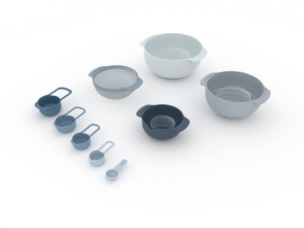 Nest9 Plus skål- och mätkoppset, Sky / Joseph Joseph