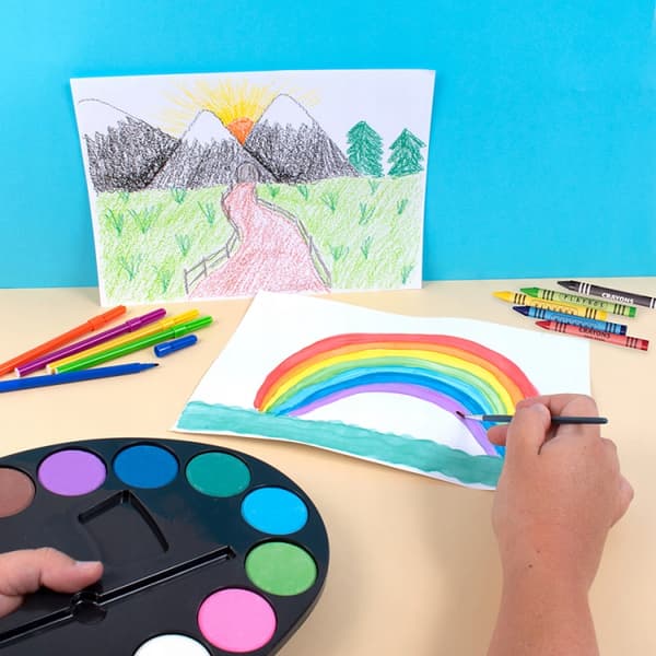 DIY-vesivärit 12 värin sivellin