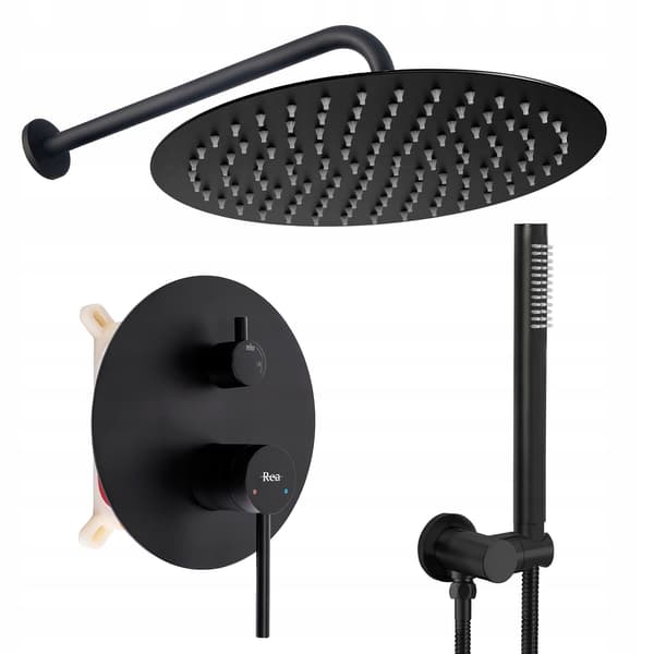 FOSS Clif REA Inbyggt duschset mattsvart