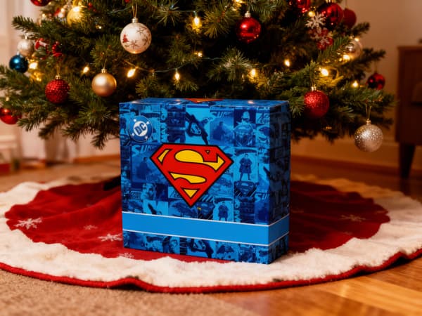 SUPERMAN hjemmesko gavesæt