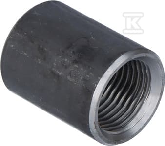 Svejsemuffe sort 1/2" (DN15) gevind