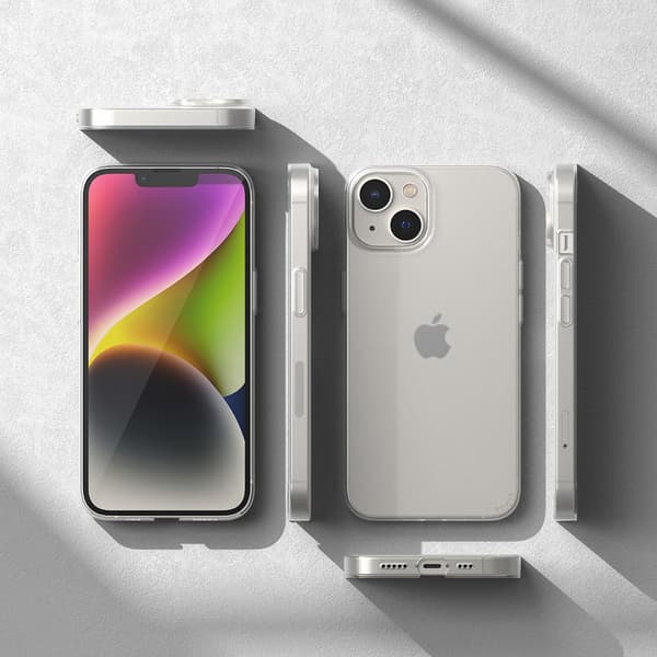 Ultratunt skal för iPhone 14 Plus Slim, halvtransparent