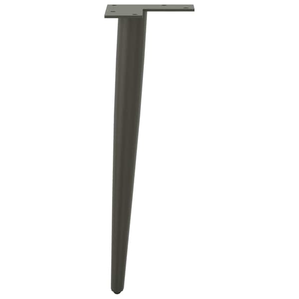 vidaXL Soffbordsben, 4 st, Antracit, 30-31 cm, Stål