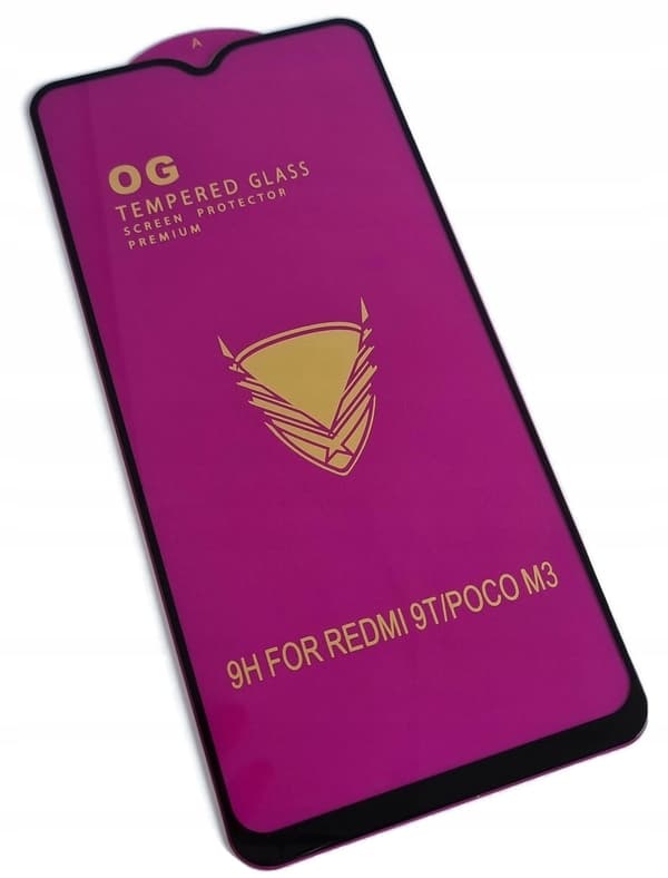 OG 5D härdat glas för Xiaomi Redmi 9T Poco M3