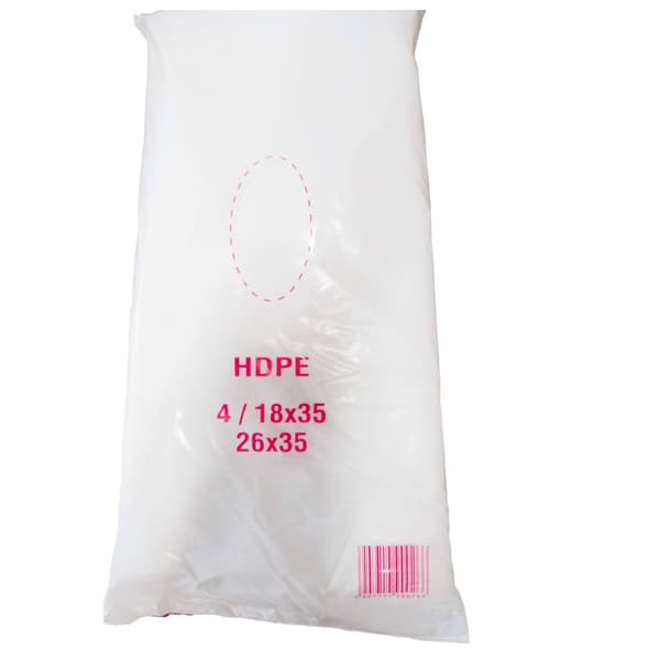 HDPE-pussit 18x35/4 cm 9mic ST