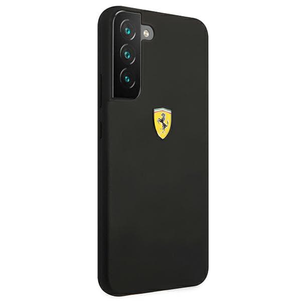 Ferrari On Track Silikone Etui til Galaxy S22+, Sort