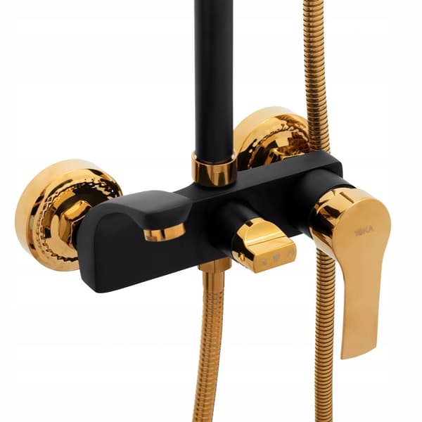 DUSCHSET S-1157 SVART/GULD