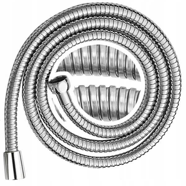 Duschslang 2 m 200 cm för duschmunstycke, krom
