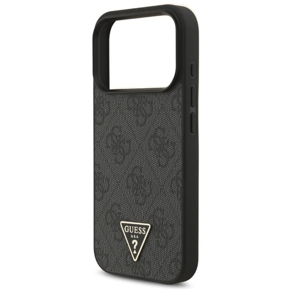 Guess 4G Strap Triangle Logo MagSafe -kotelo iPhone 17 Prolle, musta