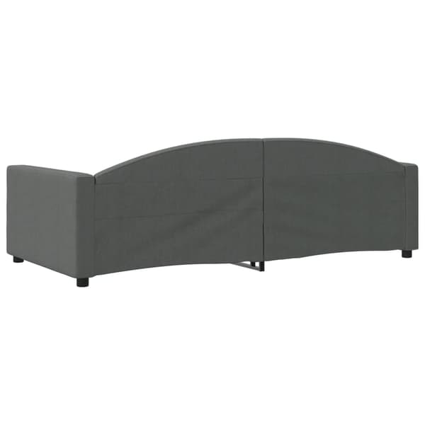 vidaXL Bäddsoffa mörkgrå 100x200 cm tygklädd