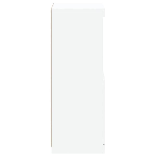 vidaXL LED-skåp vit 41x37x100 cm