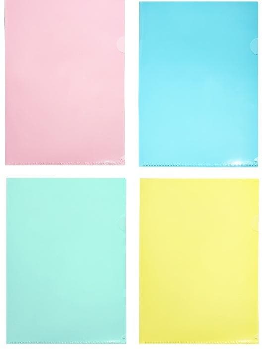 A4 PP pastelmixmappe (8 stk.)